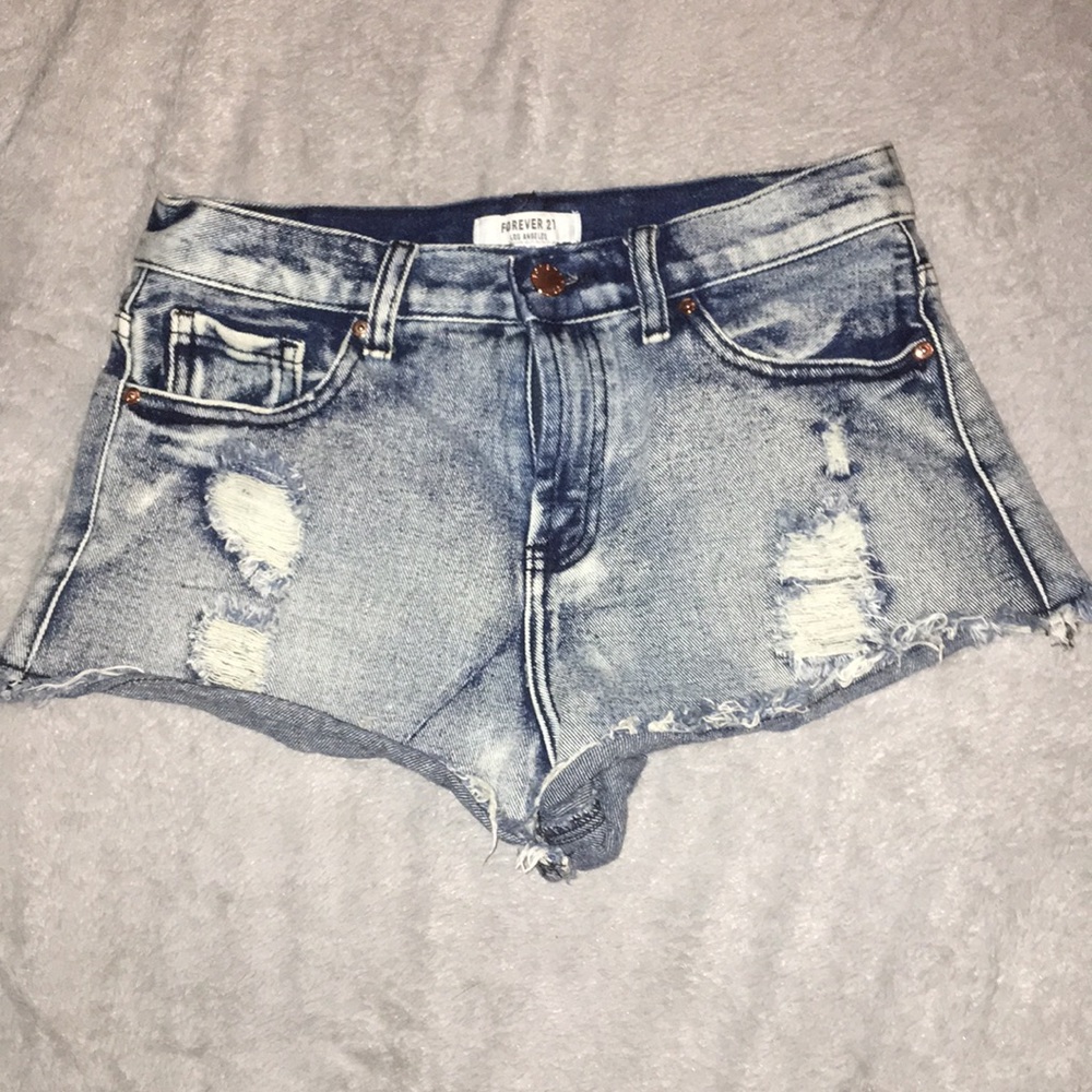 Denim shorts